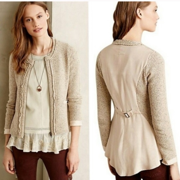 Anthropologie Jackets & Blazers - Anthro Angel Of The North Knit Blazer Jacket